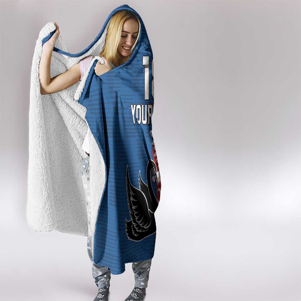 Custom British Lions Western Force Hooded Blanket Unique Style - Aussie Hoodie