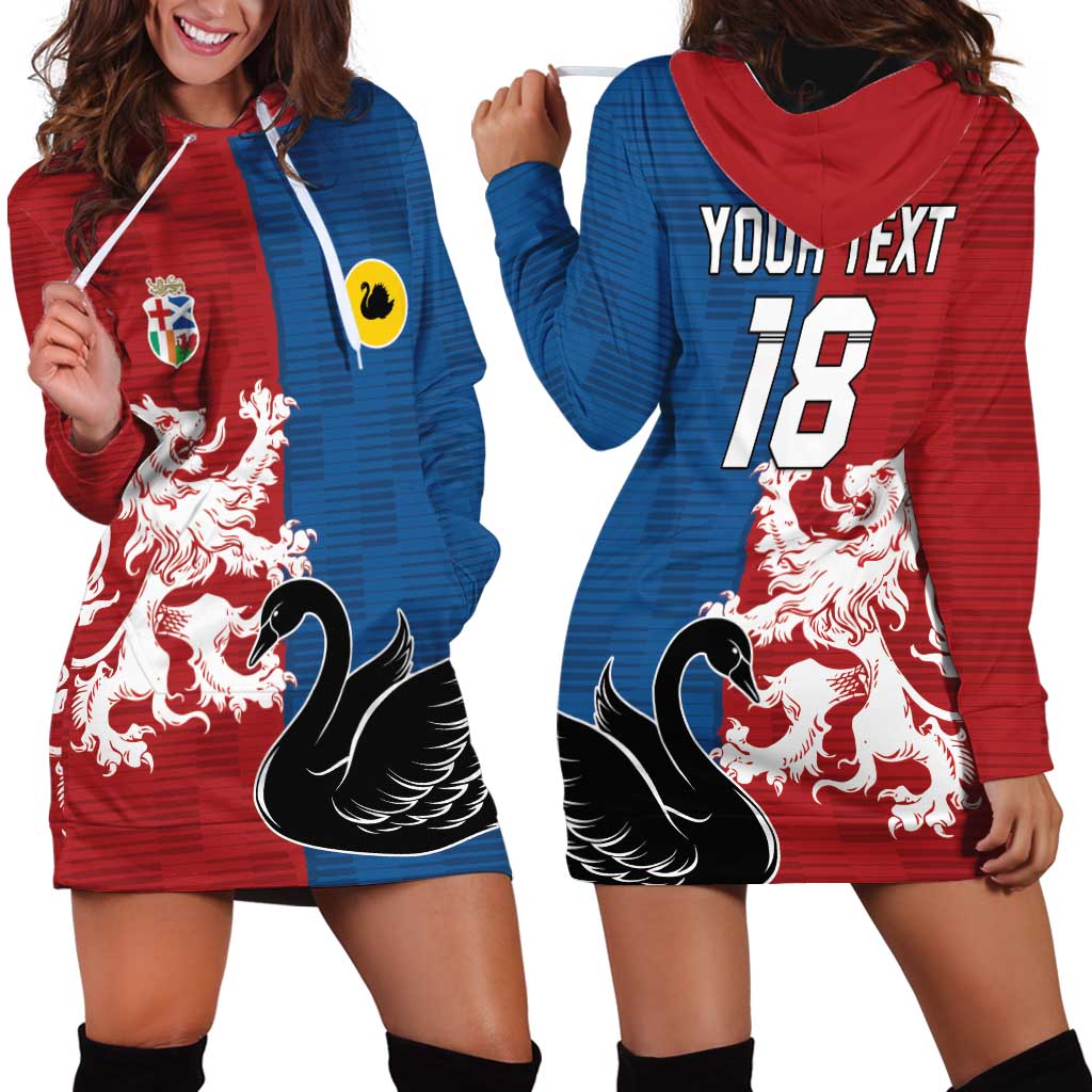 Custom British Lions Western Force Hoodie Dress Unique Style - Aussie Hoodie