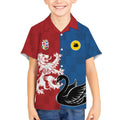 Custom British Lions Western Force Kid Hawaiian Shirt Unique Style - Aussie Hoodie