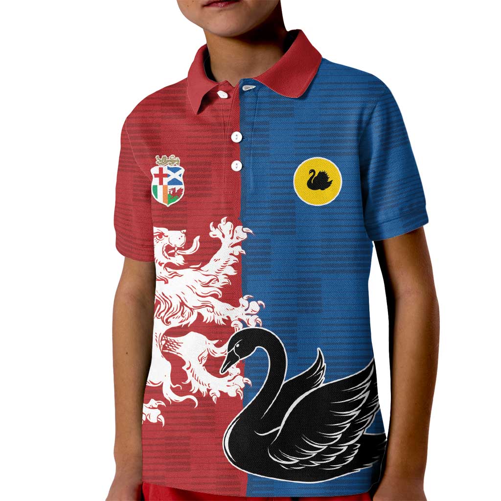 Custom British Lions Western Force Kid Polo Shirt Unique Style - Aussie Hoodie