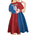 Custom British Lions Western Force Kid Short Sleeve Dress Unique Style - Aussie Hoodie