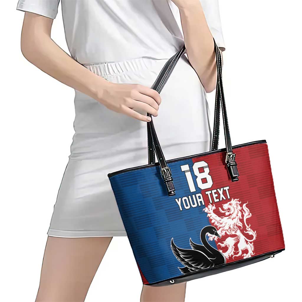Custom British Lions Western Force Leather Tote Bag Unique Style - Aussie Hoodie