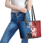 Custom British Lions Western Force Leather Tote Bag Unique Style - Aussie Hoodie