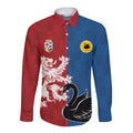 Custom British Lions Western Force Long Sleeve Button Shirt Unique Style - Aussie Hoodie