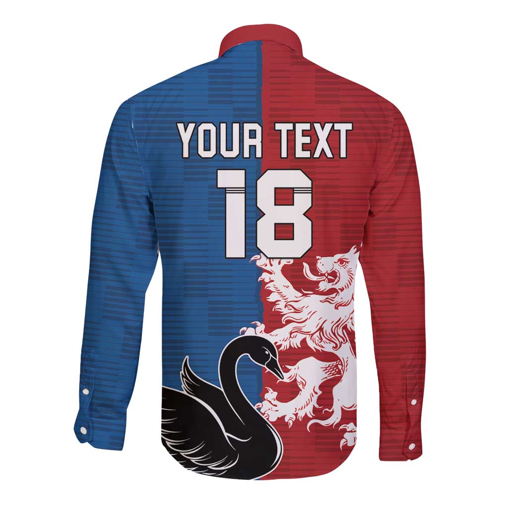 Custom British Lions Western Force Long Sleeve Button Shirt Unique Style - Aussie Hoodie