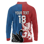 Custom British Lions Western Force Long Sleeve Polo Shirt Unique Style - Aussie Hoodie