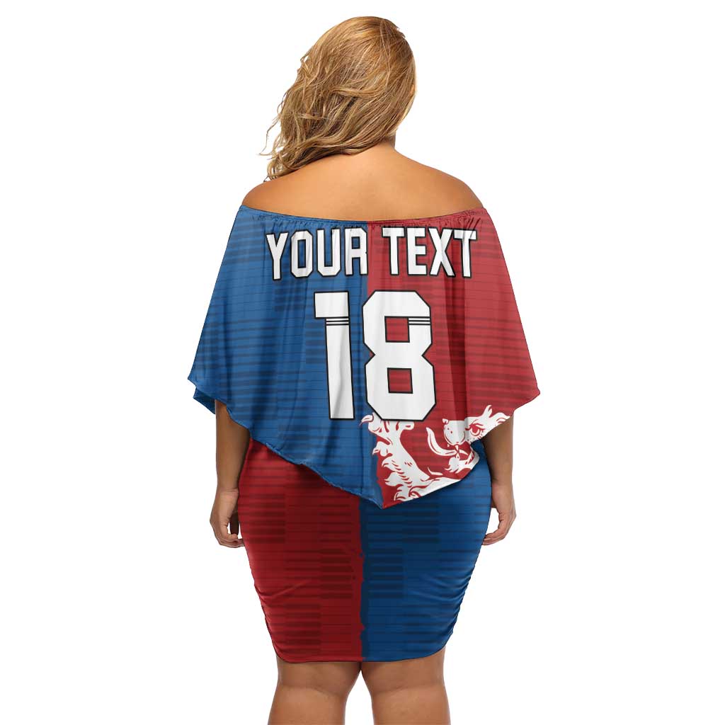 Custom British Lions Western Force Off Shoulder Short Dress Unique Style - Aussie Hoodie