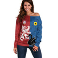 Custom British Lions Western Force Off Shoulder Sweater Unique Style - Aussie Hoodie