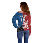 Custom British Lions Western Force Off Shoulder Sweater Unique Style - Aussie Hoodie