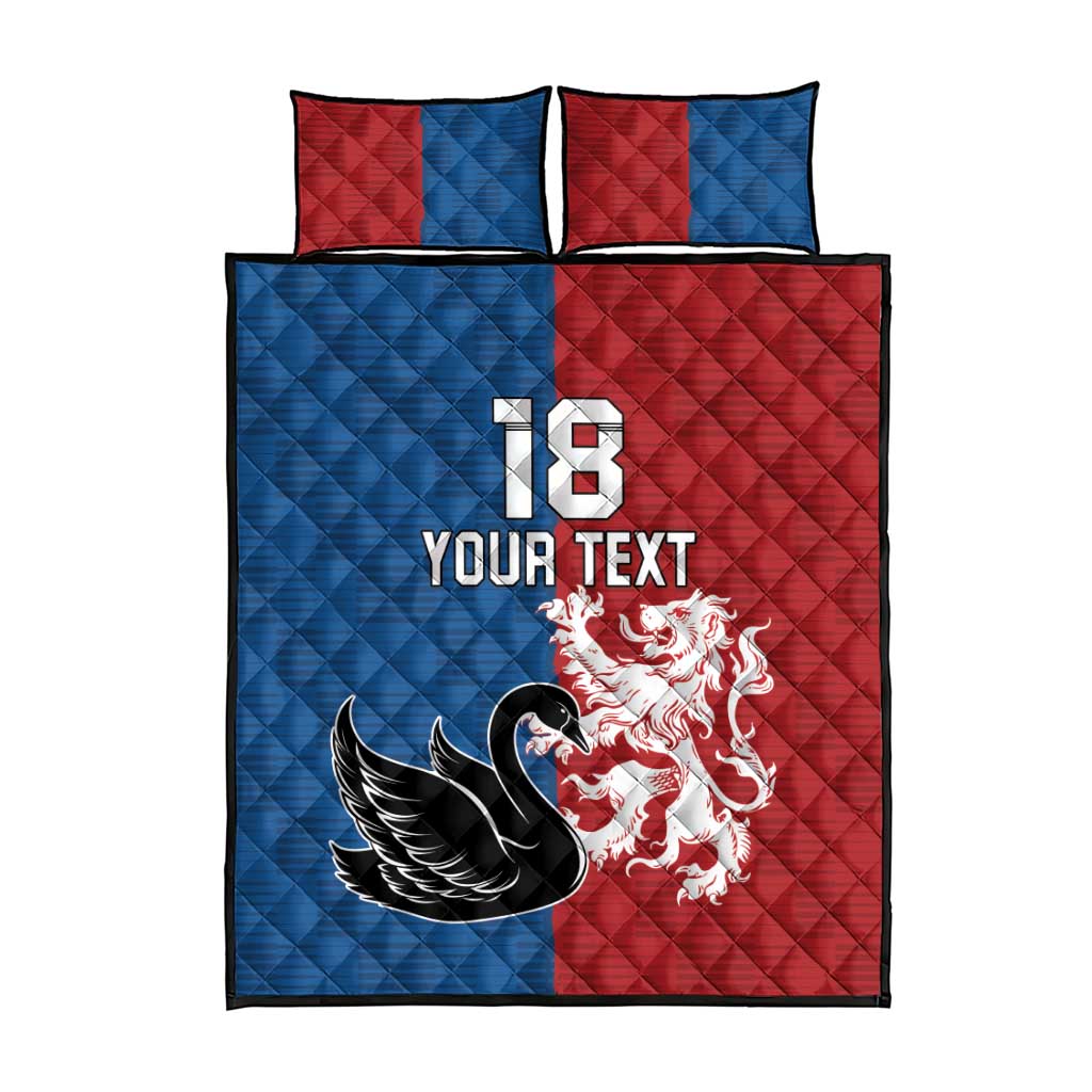 Custom British Lions Western Force Quilt Bed Set Unique Style - Aussie Hoodie