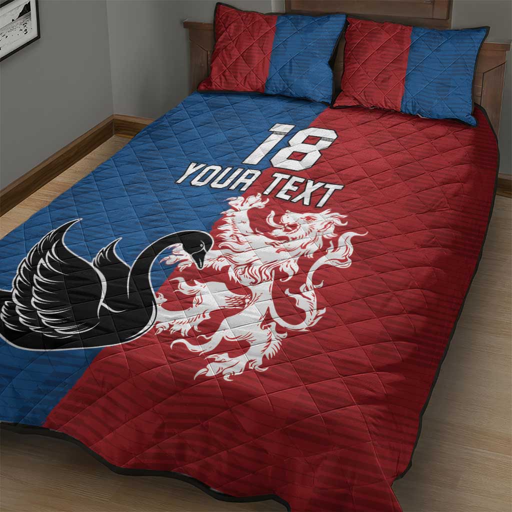Custom British Lions Western Force Quilt Bed Set Unique Style - Aussie Hoodie