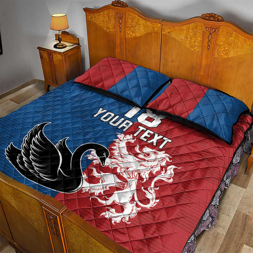 Custom British Lions Western Force Quilt Bed Set Unique Style - Aussie Hoodie