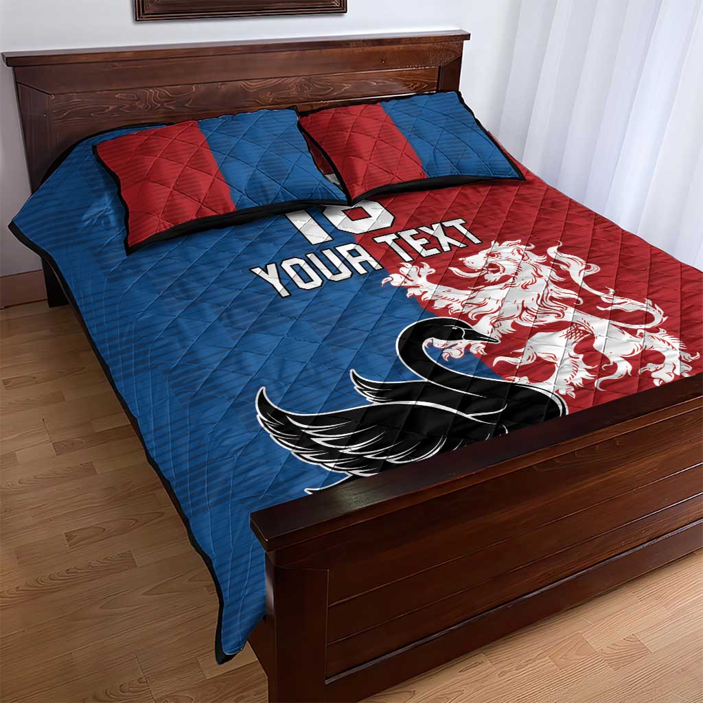 Custom British Lions Western Force Quilt Bed Set Unique Style - Aussie Hoodie