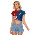 Custom British Lions Western Force Raglan Cropped T Shirt Unique Style - Aussie Hoodie