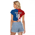 Custom British Lions Western Force Raglan Cropped T Shirt Unique Style - Aussie Hoodie