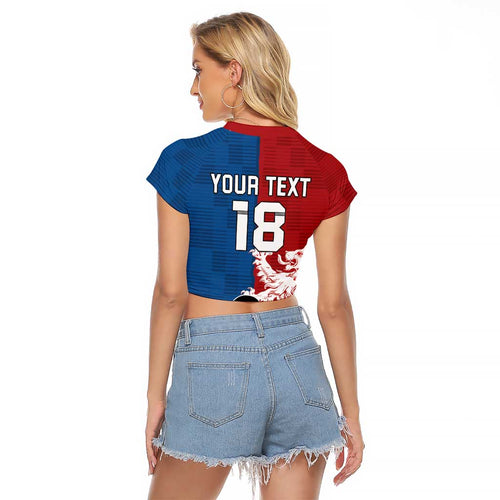 Custom British Lions Western Force Raglan Cropped T Shirt Unique Style - Aussie Hoodie