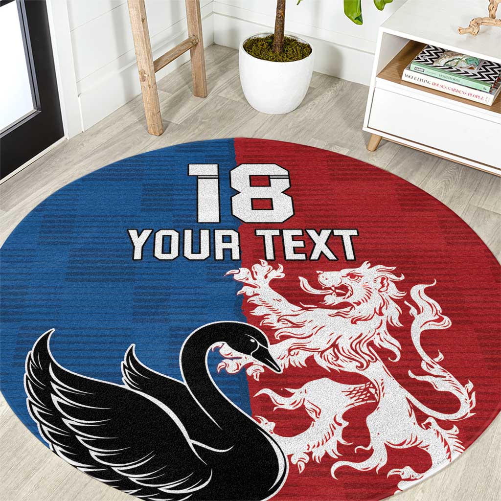 Custom British Lions Western Force Round Carpet Unique Style - Aussie Hoodie