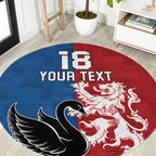 Custom British Lions Western Force Round Carpet Unique Style - Aussie Hoodie