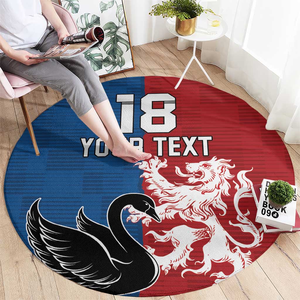 Custom British Lions Western Force Round Carpet Unique Style - Aussie Hoodie