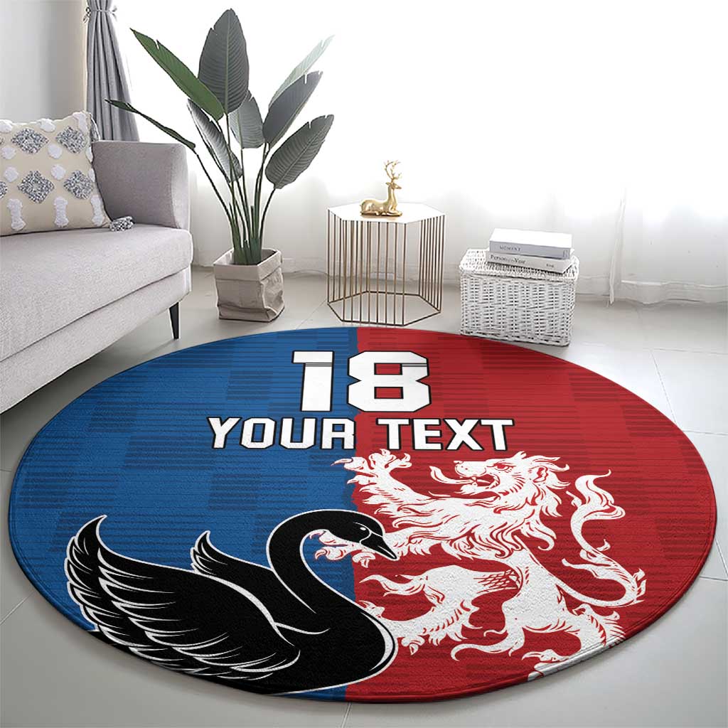 Custom British Lions Western Force Round Carpet Unique Style - Aussie Hoodie