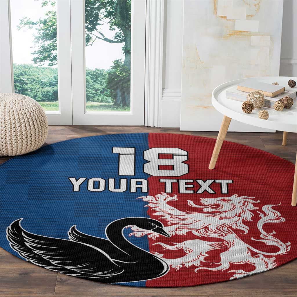 Custom British Lions Western Force Round Carpet Unique Style - Aussie Hoodie