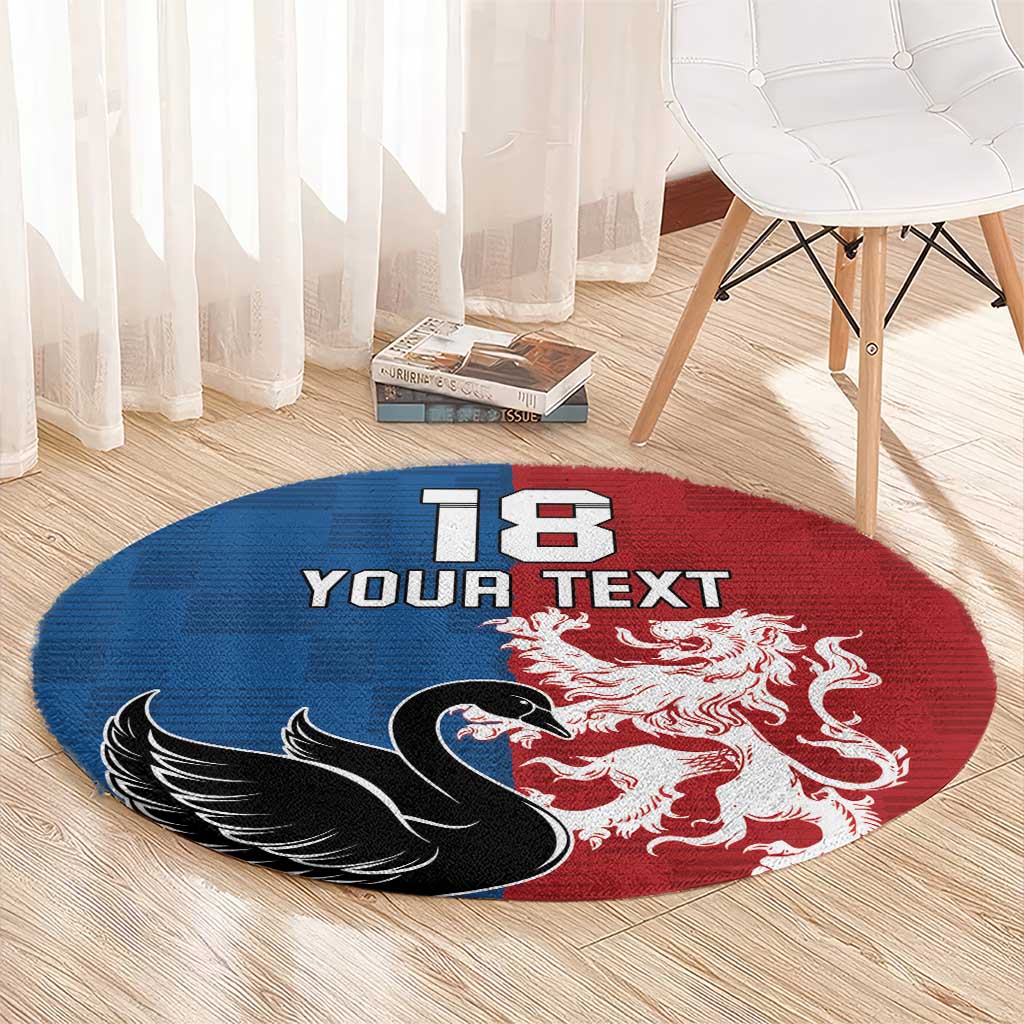 Custom British Lions Western Force Round Carpet Unique Style - Aussie Hoodie
