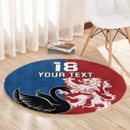 Custom British Lions Western Force Round Carpet Unique Style - Aussie Hoodie