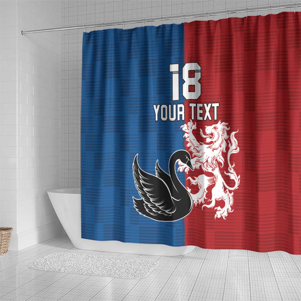 Custom British Lions Western Force Shower Curtain Unique Style - Aussie Hoodie