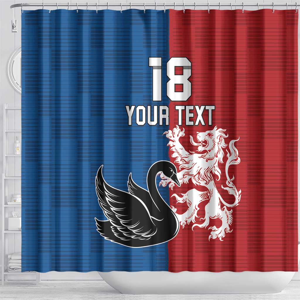 Custom British Lions Western Force Shower Curtain Unique Style - Aussie Hoodie