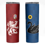 Custom British Lions Western Force Skinny Tumbler Unique Style - Aussie Hoodie