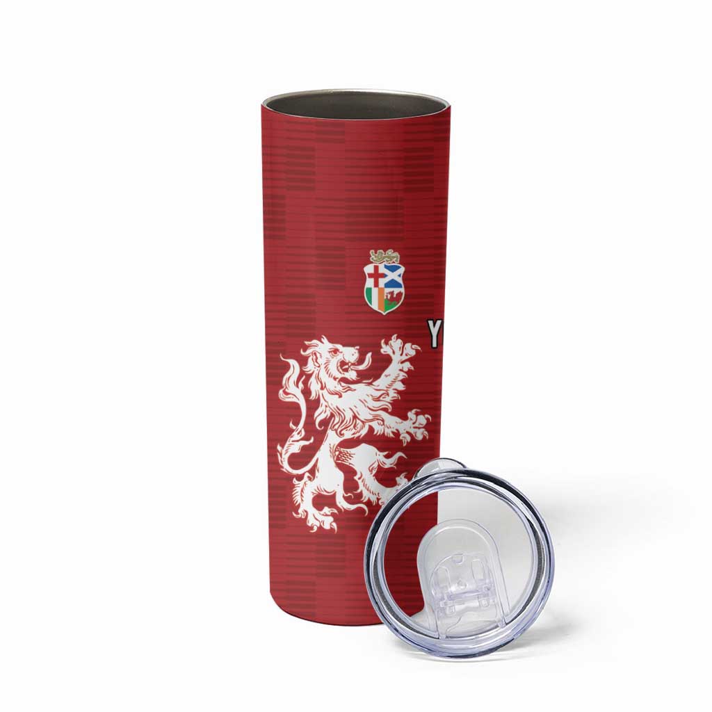 Custom British Lions Western Force Skinny Tumbler Unique Style - Aussie Hoodie