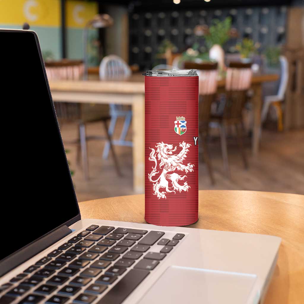Custom British Lions Western Force Skinny Tumbler Unique Style - Aussie Hoodie