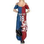 Custom British Lions Western Force Summer Maxi Dress Unique Style - Aussie Hoodie
