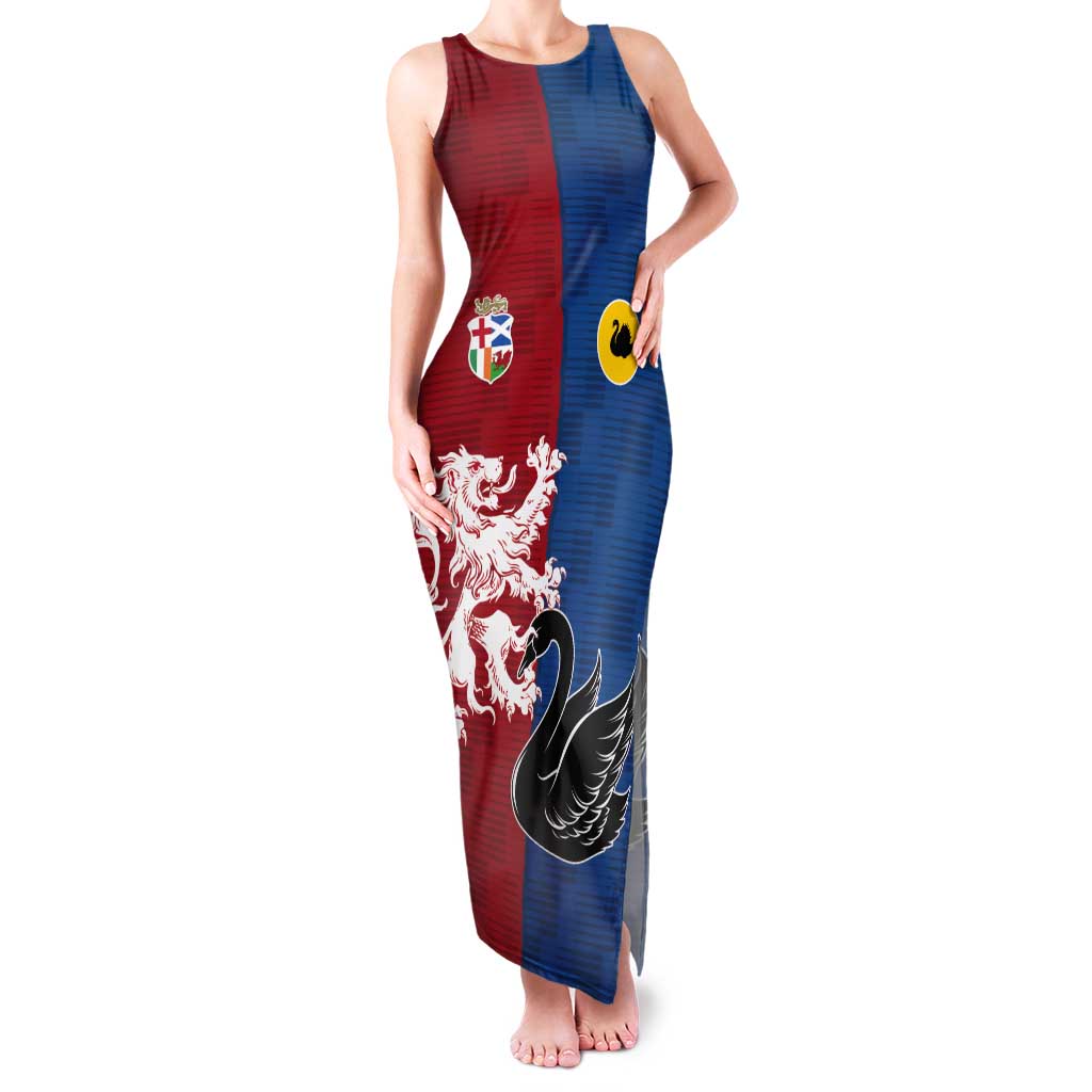 Custom British Lions Western Force Tank Maxi Dress Unique Style - Aussie Hoodie
