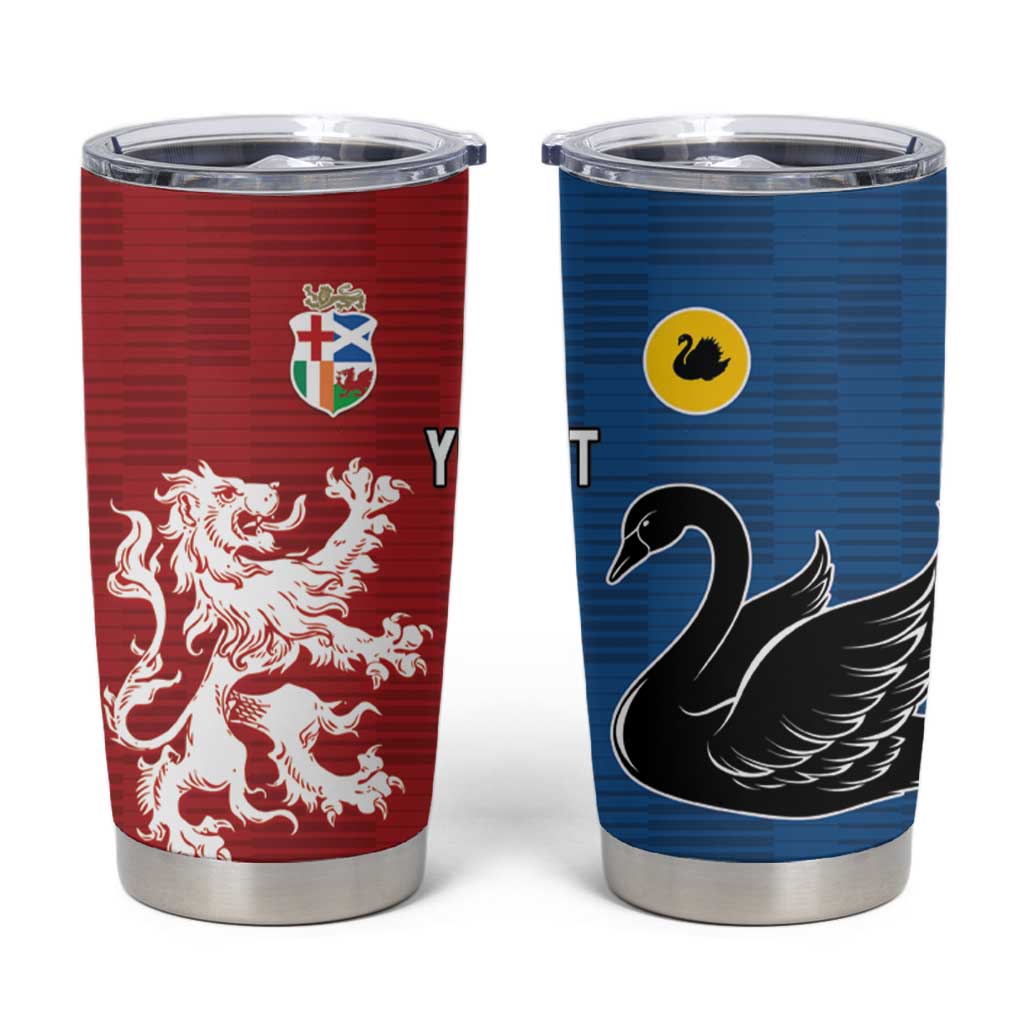 Custom British Lions Western Force Tumbler Cup Unique Style - Aussie Hoodie