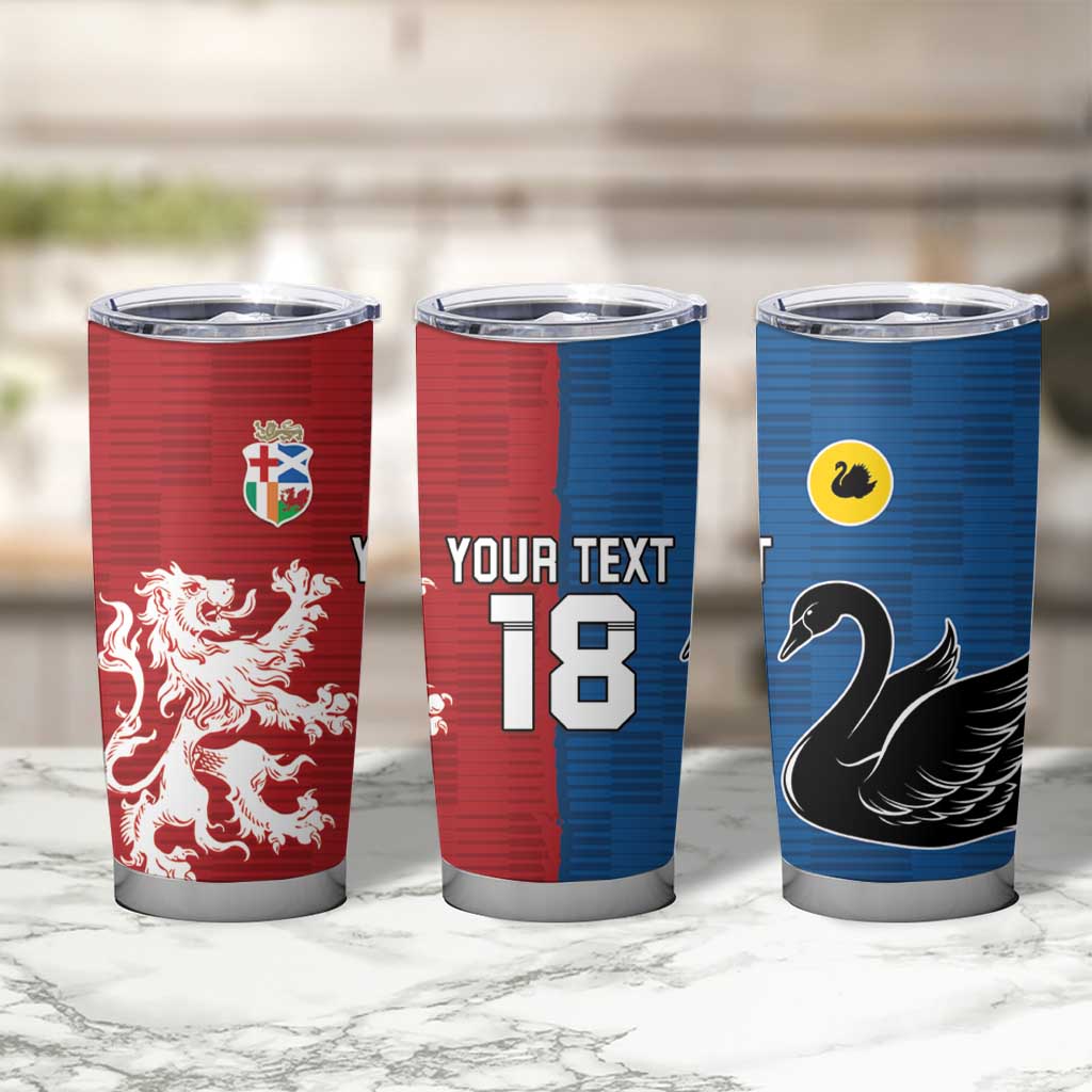 Custom British Lions Western Force Tumbler Cup Unique Style - Aussie Hoodie