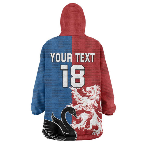 Custom British Lions Western Force Wearable Blanket Hoodie Unique Style - Aussie Hoodie