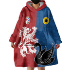 Custom British Lions Western Force Wearable Blanket Hoodie Unique Style - Aussie Hoodie