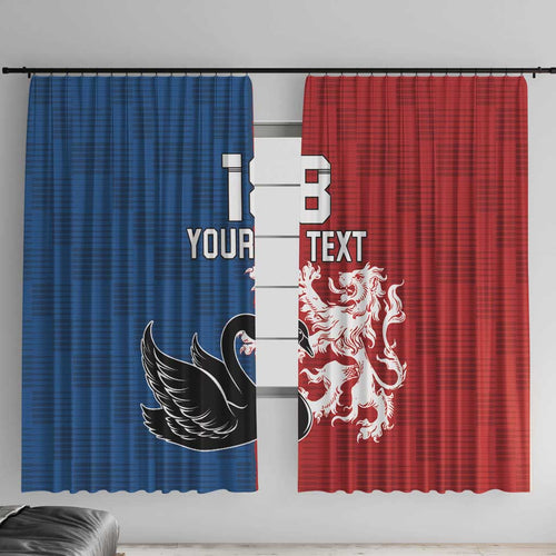 Custom British Lions Western Force Window Curtain Unique Style - Aussie Hoodie