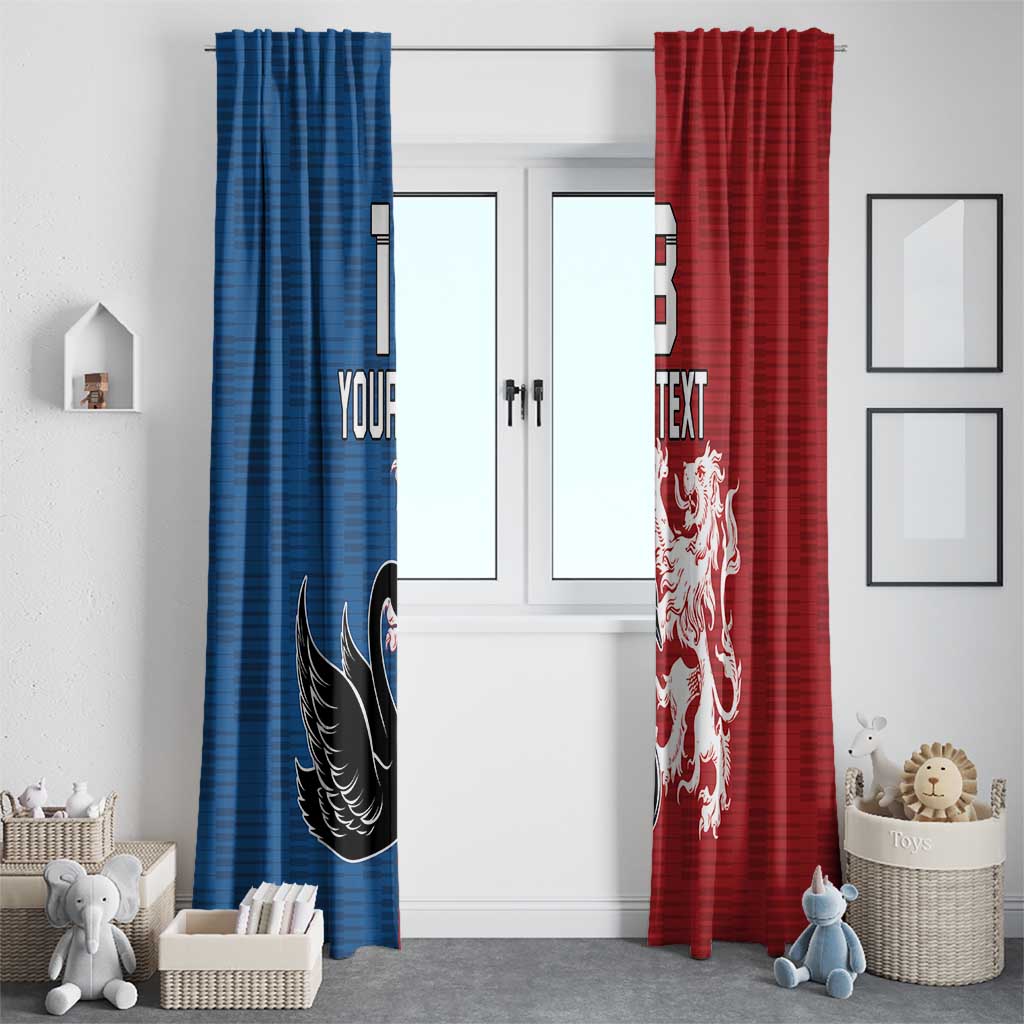 Custom British Lions Western Force Window Curtain Unique Style - Aussie Hoodie
