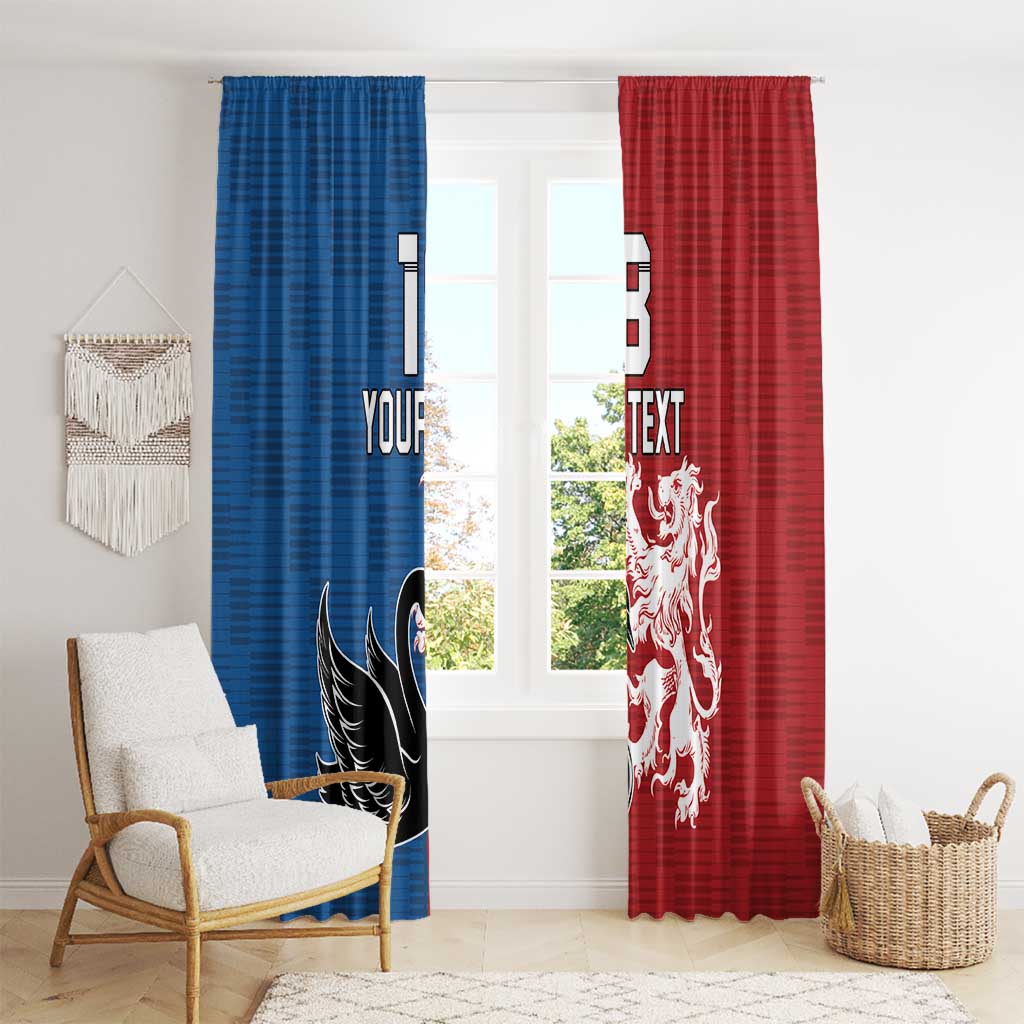 Custom British Lions Western Force Window Curtain Unique Style - Aussie Hoodie