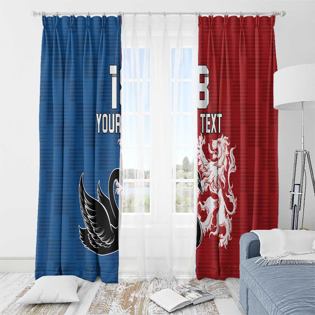 Custom British Lions Western Force Window Curtain Unique Style - Aussie Hoodie