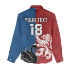 Custom British Lions Western Force Women Casual Shirt Unique Style - Aussie Hoodie