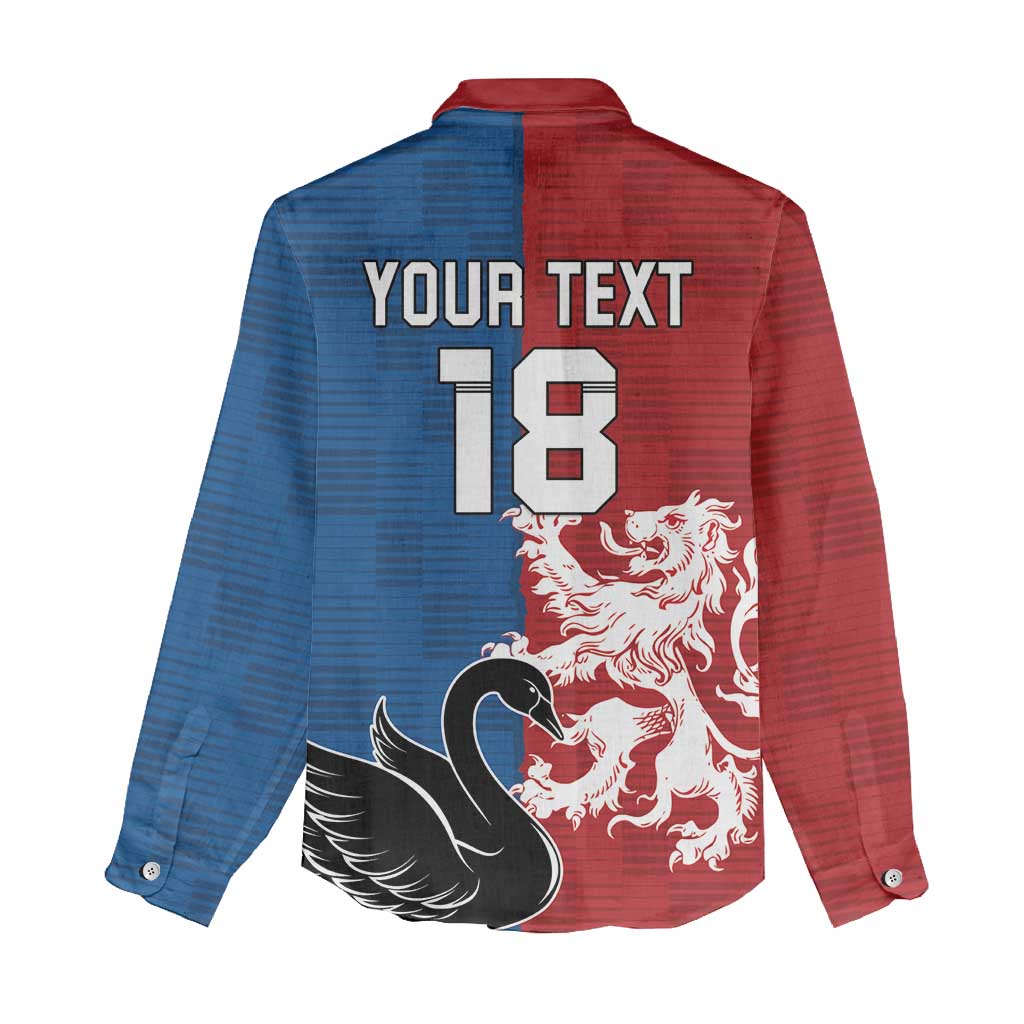 Custom British Lions Western Force Women Casual Shirt Unique Style - Aussie Hoodie