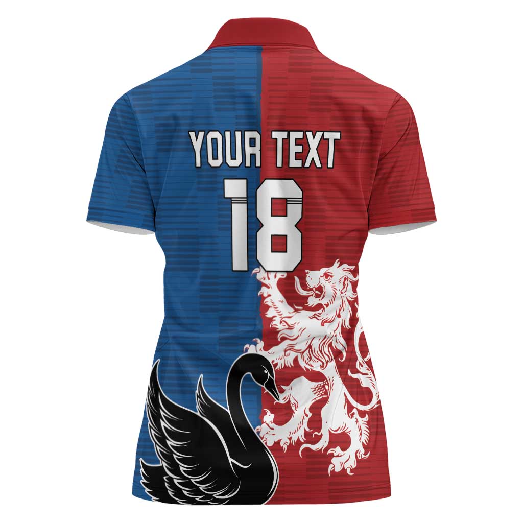 Custom British Lions Western Force Women Polo Shirt Unique Style - Aussie Hoodie
