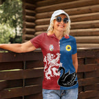 Custom British Lions Western Force Women Polo Shirt Unique Style - Aussie Hoodie