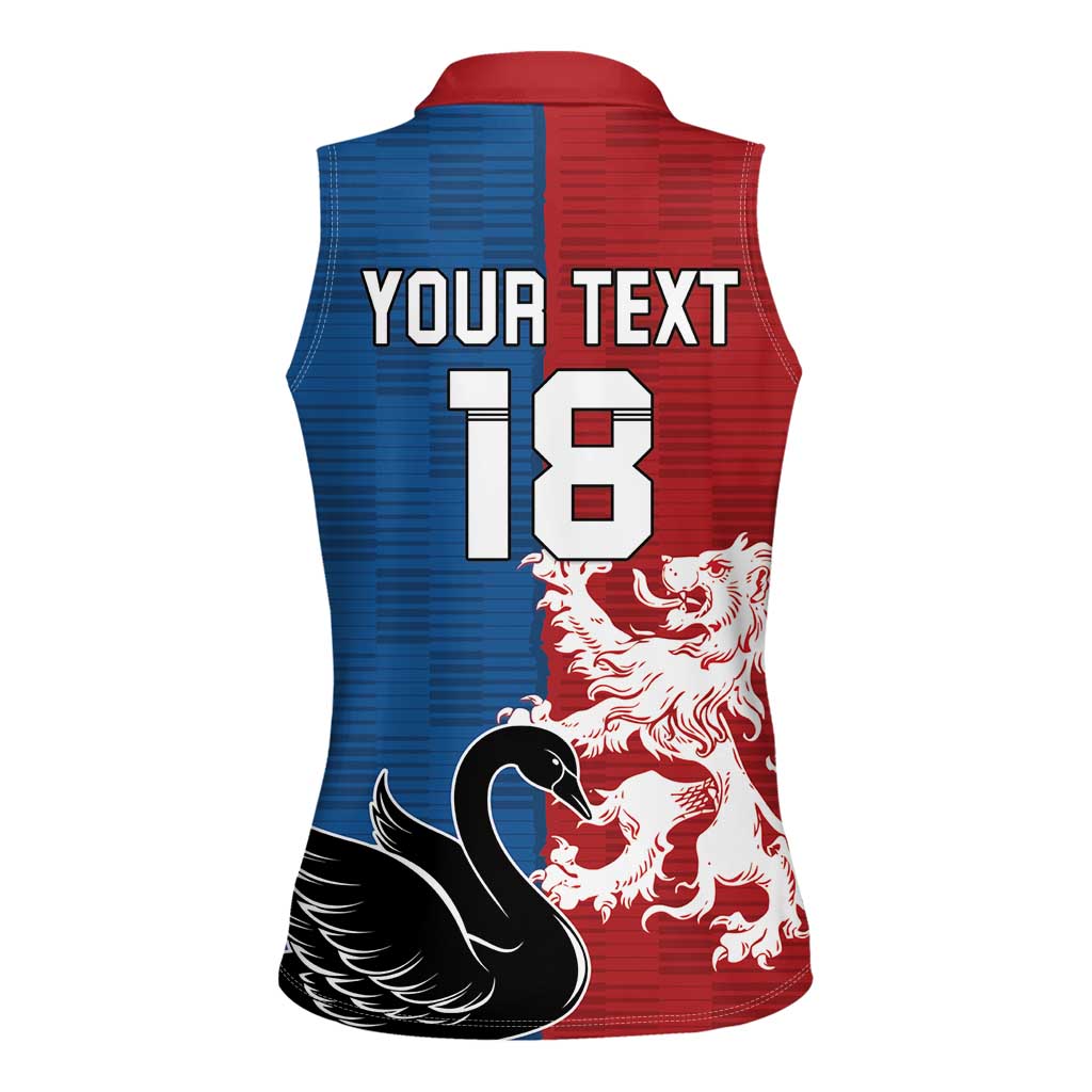 Custom British Lions Western Force Women Sleeveless Polo Shirt Unique Style - Aussie Hoodie