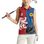 Custom British Lions Western Force Women Sleeveless Polo Shirt Unique Style - Aussie Hoodie