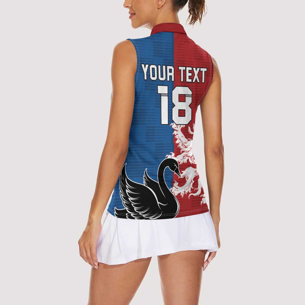 Custom British Lions Western Force Women Sleeveless Polo Shirt Unique Style - Aussie Hoodie