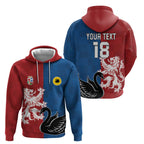 Custom British Lions Western Force Zip Hoodie Unique Style - Aussie Hoodie